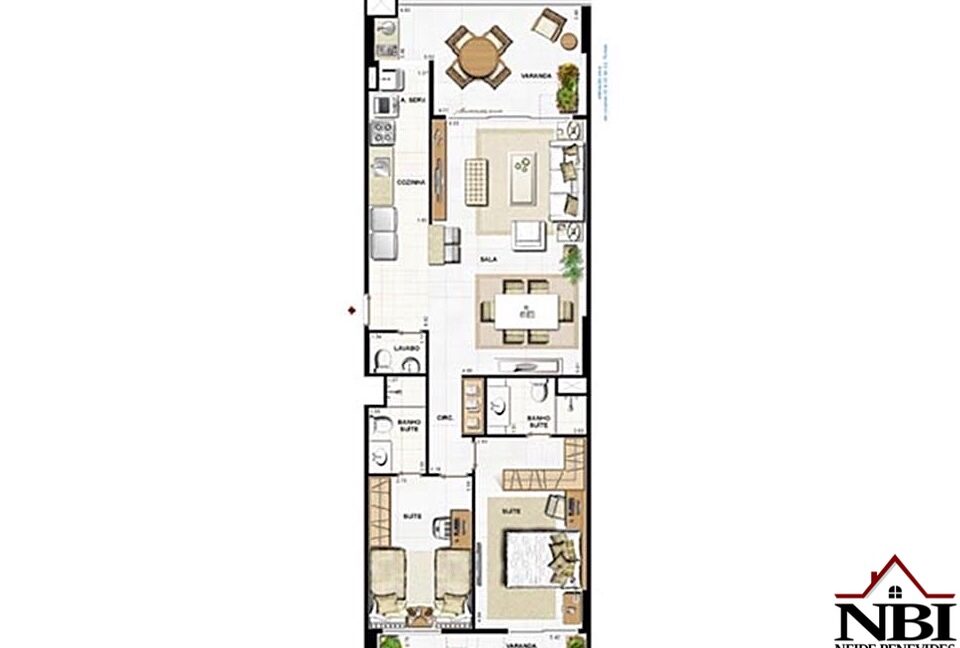 Apartamento Cidade Jardim - Reserva do Parque 2 quartos NBI084CJRP 19