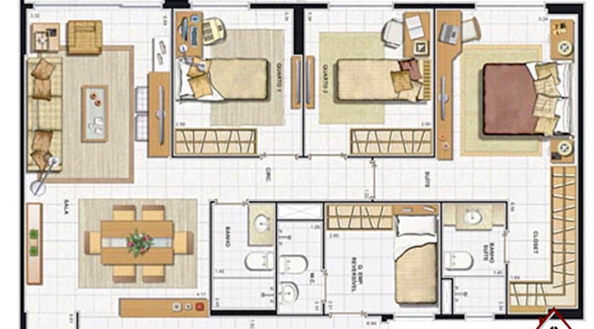 Apartamento Cidade Jardim - Reserva Jardim 4 quartos NBI355CJRJ 21