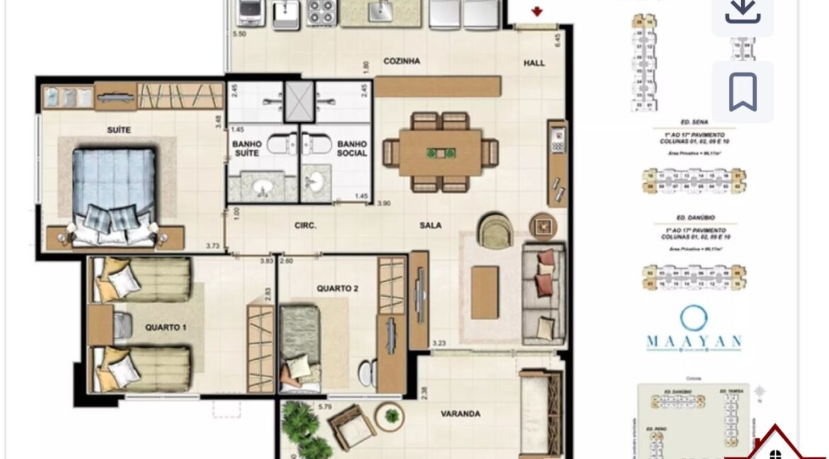 Apartamento Cidade Jardim - Maayan 3 quartos NBI598CJM 22