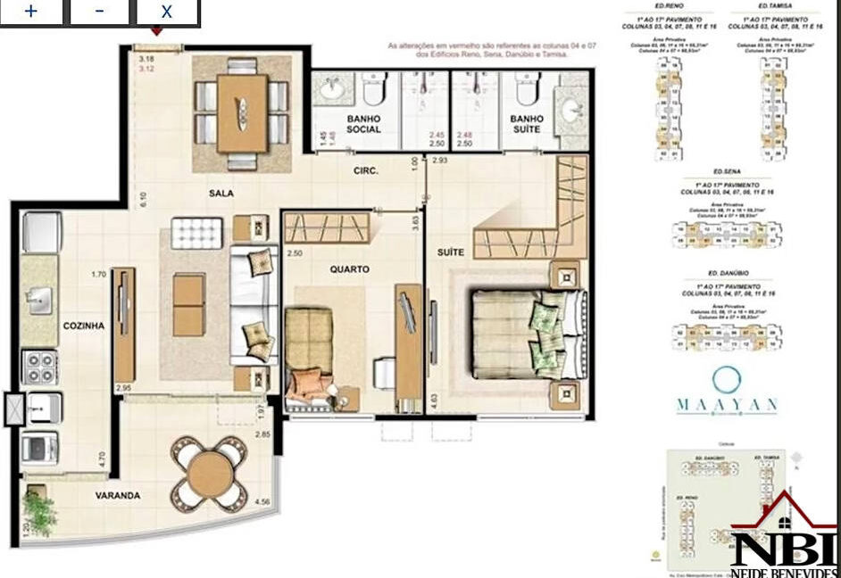 Apartamento Cidade Jardim - Maayan 2 quartos NBI494CJM 13