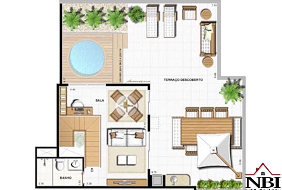 Cobertura Cidade Jardim - Reserva do Parque 3 quartos NBI017CJRP 32