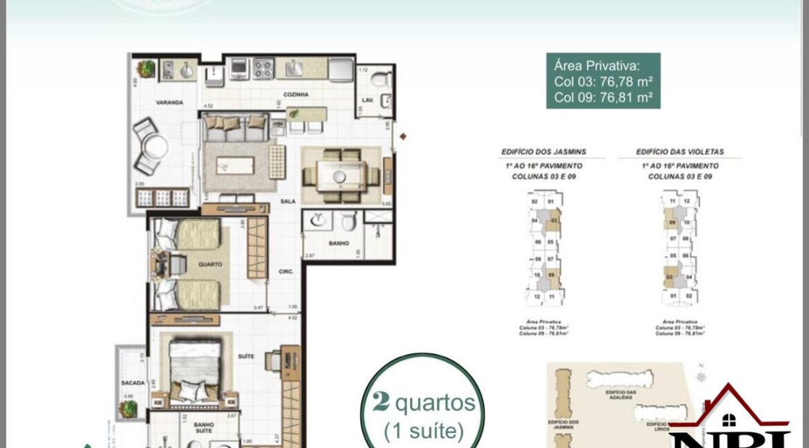 Apartamento Cidade Jardim - Reserva do Parque 2 quartos NBI638CJRP 36