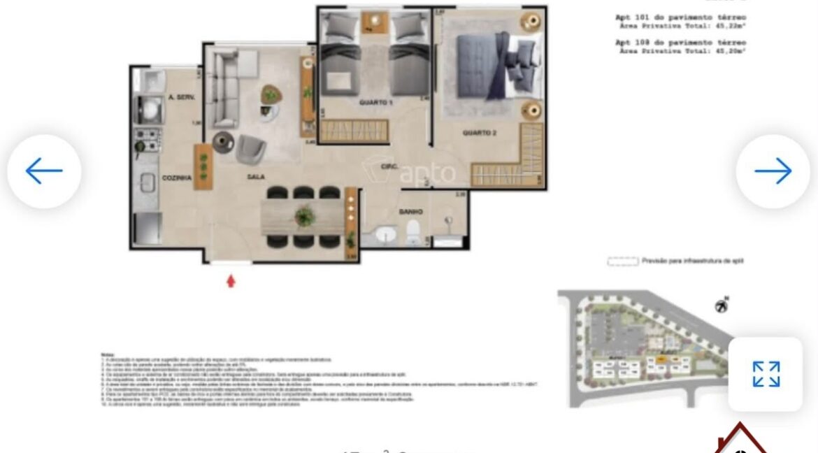 Apartamento Recreio dos Bandeirantes - Vibe Soul 2 quartos NBI646RVS 18