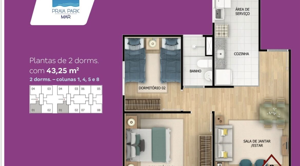 Apartamento Vargem Pequena - Praia Park Mar 2 quartos NBI645PPM 29