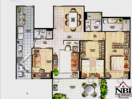 Apartamento Rio 2 - Residencial Provence 3 quartos NBI107PR 10.jpg